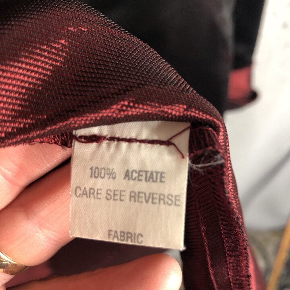 Gerogiou Studio 1 Jacket Womens Large Burgundy Irredescent Event Occasion Italy - Picture 6 of 16